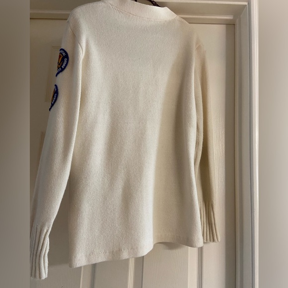 Vintage Letterman Sweater 60’s/70’s Cream,Red,Gold - Picture 6 of 7